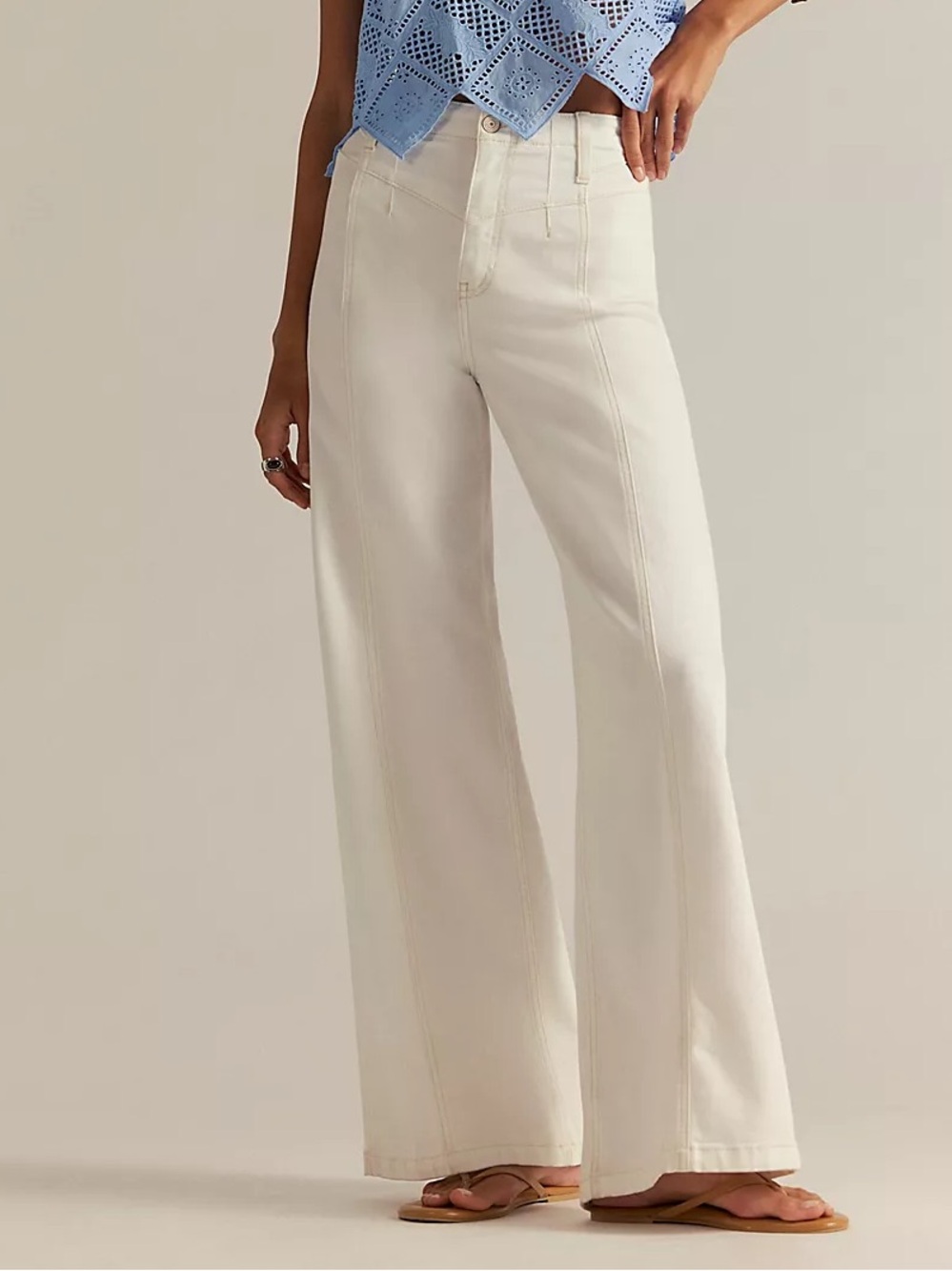 We The Free Libre Wide-Leg Jeans Island Lights Size 28 New